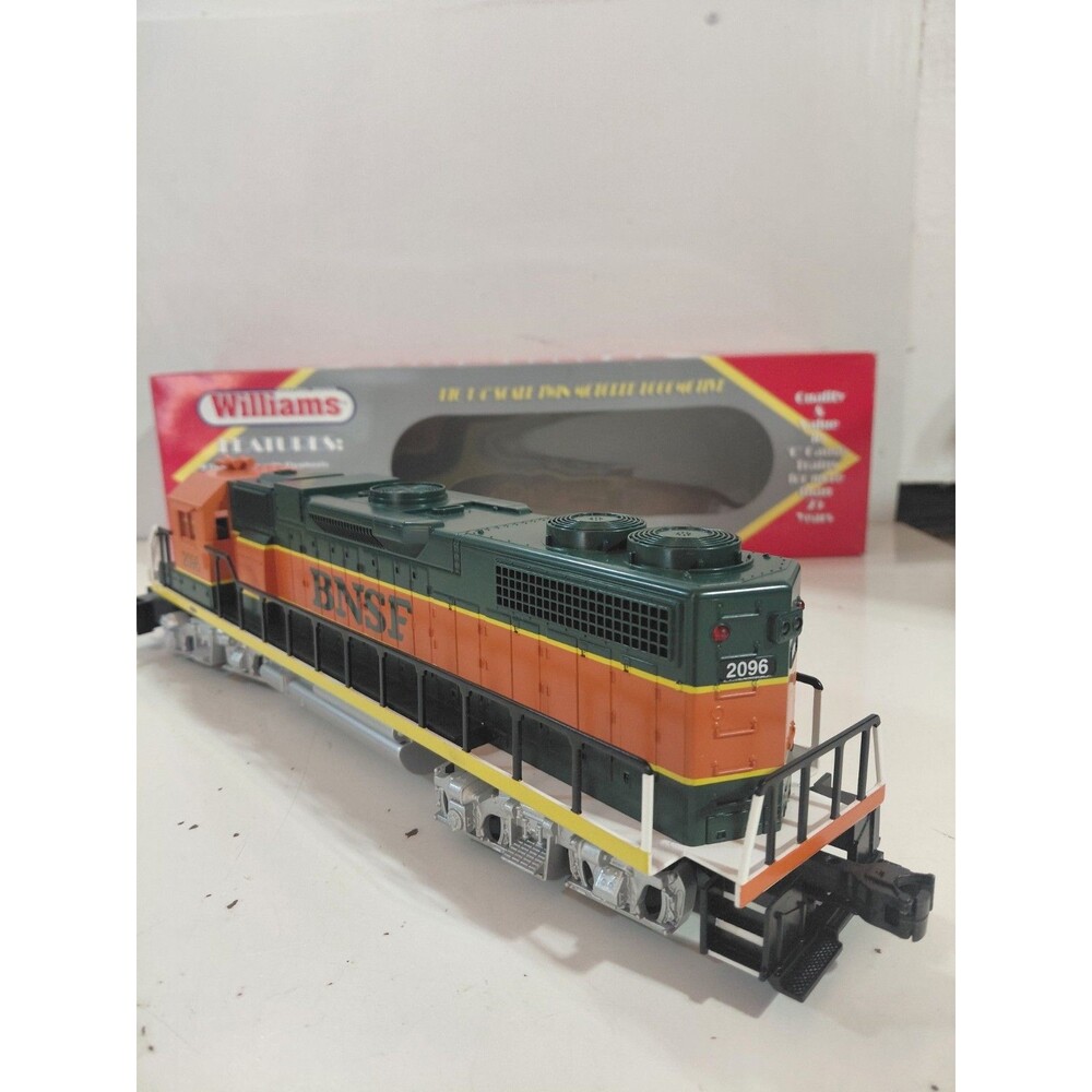 Williams 2096 O Gauge Model Railroad BNSF EMD GP38 Diesel Locomotive w/Box Read - Picture 5 of 10